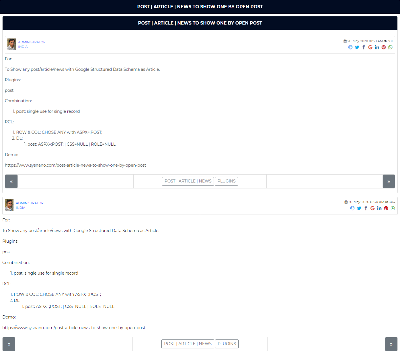 POST | ARTICLE | NEWS TO SHOW ONE BY OPEN POST